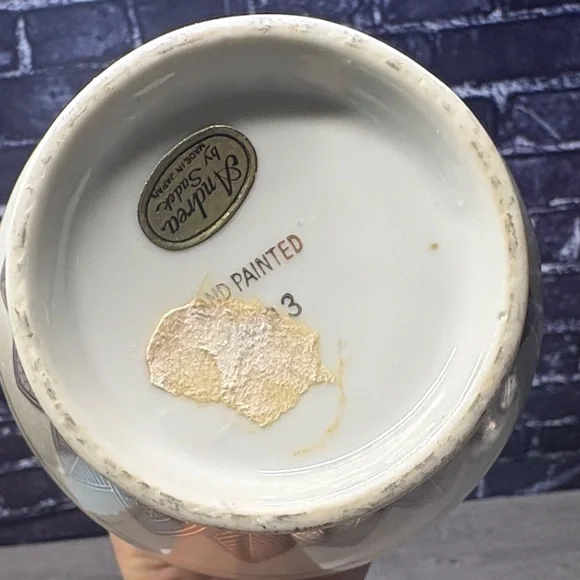 Andrea by Sadek Cream and Gold Ginger Jar - Picture 6 of 6